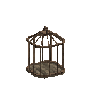 Aged oak butterfly cage