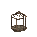 Aged oak butterfly cage