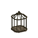 Very aged oak butterfly cage