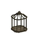 Very aged oak butterfly cage