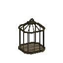 Very aged oak butterfly cage