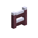 game:block-woodenfencegate-purpleheart-n-closed-right-snow