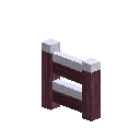game:block-woodenfencegate-purpleheart-n-opened-left-snow