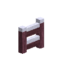 game:block-woodenfencegate-purpleheart-w-opened-right-snow