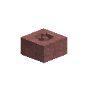 Raw red clay royal horn head mold