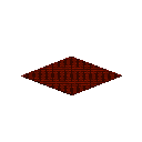 Checkered dark red cloth panel