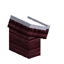 vanillavarnished:block-slantedroofingtop-varnished-purpleheart-west-snow