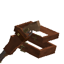 Leather belt with holstered derringer