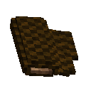 Dark brown checkered cloth
